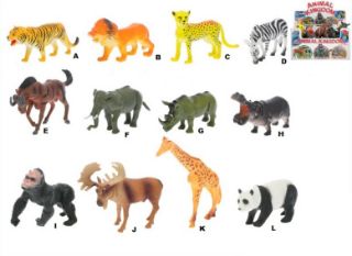 Obrázek z Zvířátka safari plast 11-15cm, 12dr (12) 